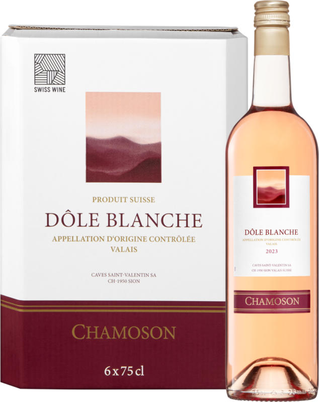 Dôle Blanche de Chamoson du Valais AOC, Suisse, Valais, 2023, 6 x 75 cl