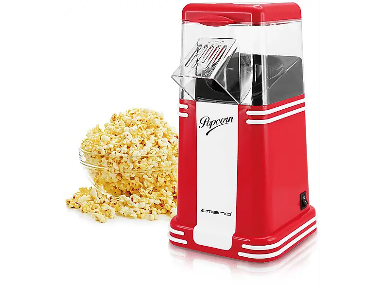 Emerio POM-111241 Popcornmaschine Rot/Weiß