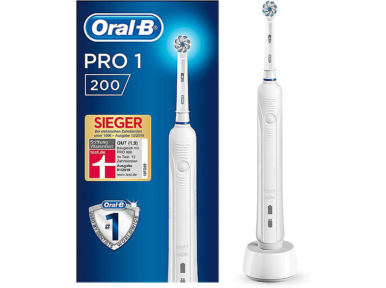 Oral-B Pro 1 -200 Sensi Ultra Thin Elektrische Zahnbürste Weiß