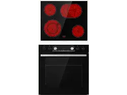 Gorenje Herdset Black 4, Herd, Kochfeld (Strahlungsheizung, A, 77 l)
