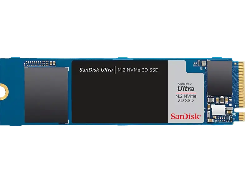 SandISK 2TB SSD Festplatte Ultra 3D, NVMe M.2, Intern, R3500/W3300 MB/s