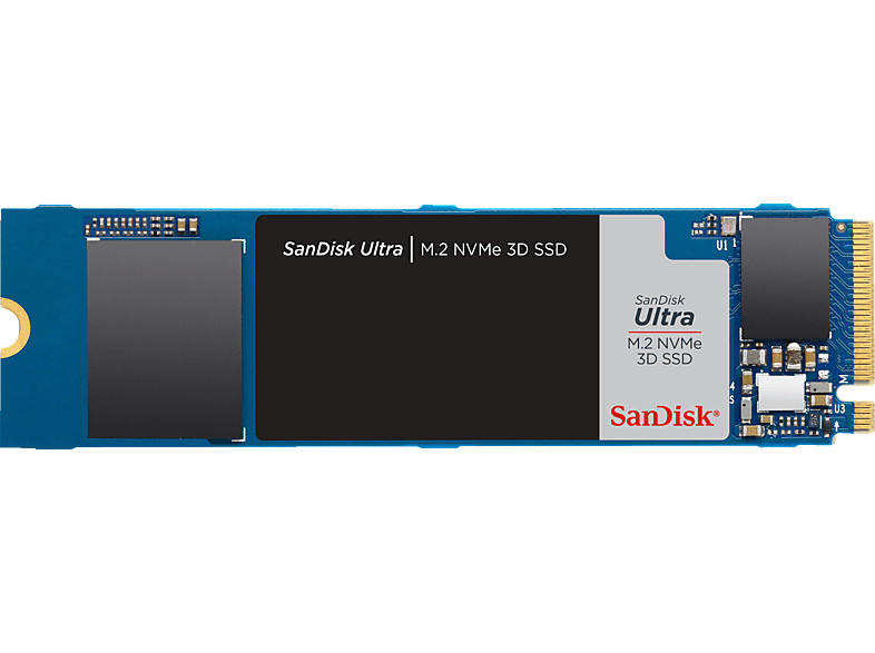 SanDisk 1TB SSD Festplatte Ultra 3D, NVMe M.2, Intern, R3500/W2300 MB/s