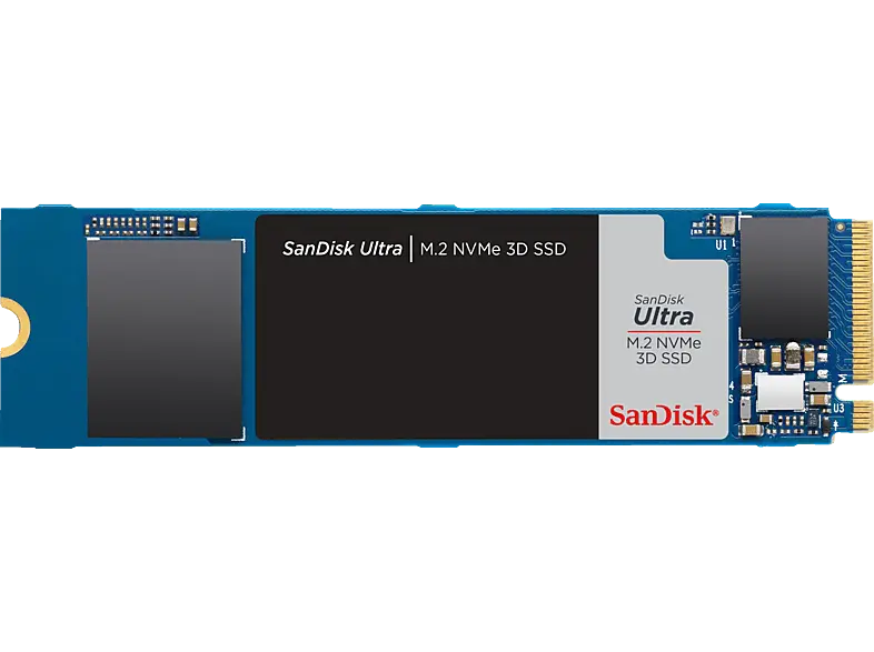 SandISK 500GB SSD Festplatte Ultra 3D, NVMe M.2, Intern, R3500/W2300 MB/s