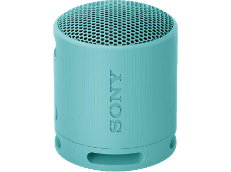 Sony SRS-XB100 - kabelloser, tragbarer Bluetooth-Lautsprecher, robust, wasserfest und staubdicht gemäß IP67, 16 Stunden Akkuleistung, Eco, Blau; Bluetooth Lautsprecher