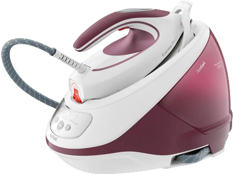 Tefal SV 9201 Express Protect Dampfbügelstation (7,5 bar, 2800 Watt, 1,8 l Wassertank, Rot)