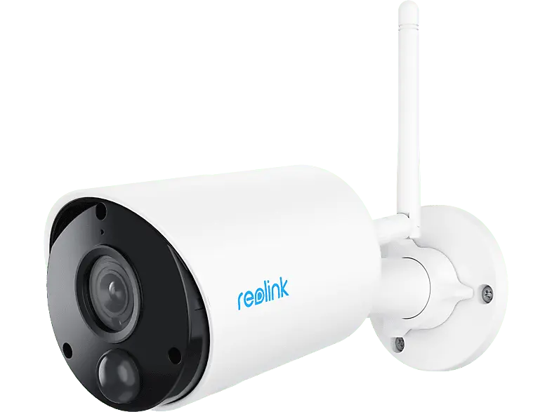 Reolink Argus Series B320 Überwachungskamera (Anzahl Kameras: 1, für Innen + Außen, Nachtsichtfunktion, Netz-/Akkubetrieb, Weiß/Schwarz)