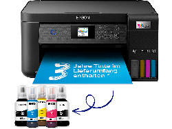 Epson EcoTank ET-2851 A4, mit einem im Lieferumfang enthaltenen Vorrat an Tinten bis zu 3 Jahren, Multifunktionsdrucker, WLAN, Tintendruck, Schwarz