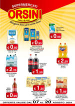 Orsini Market offerte valide dal 07 al 20 agosto 2024 - al 20.08.2024