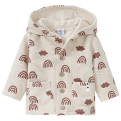 Newborn Sweatjacke mit Waffel-Struktur