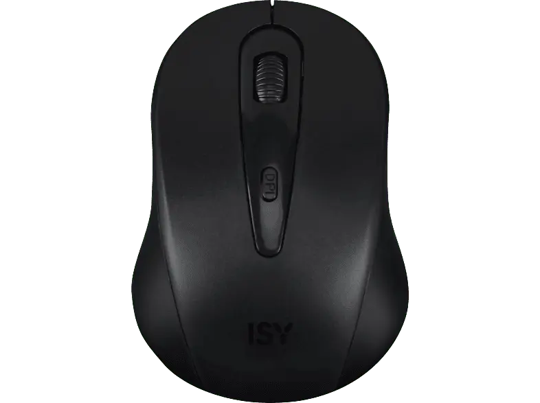 ISY Maus IMW-502, kabellos, 1600dpi, USB, Schwarz