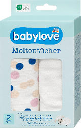 babylove Moltontücher Punkte/uni