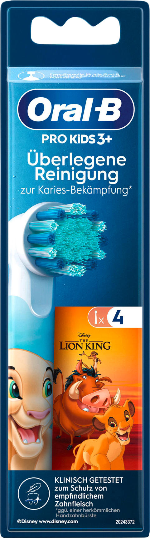 Oral-B Aufsteckbürsten Kinder PRO König der Löwen, ab 3 Jahren