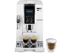 De'Longhi ECAM350.35.W Dinamica Kaffeevollautomat (Weiß, Kegelmahlwerk, 15 bar, Dampfdüse)