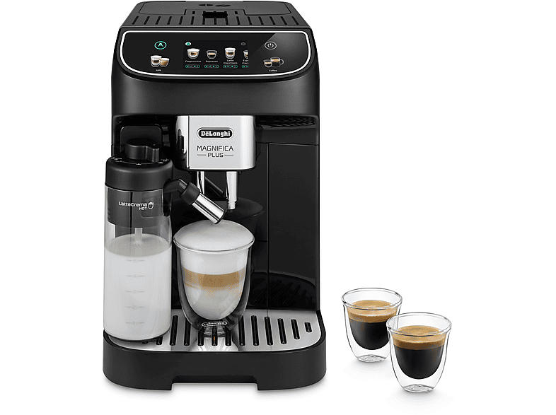 De'Longhi ECAM320.60.B Magnifica Plus Kaffeevollautomat (Schwarz, 13-Stufiges Mahlwerk, 15 bar)