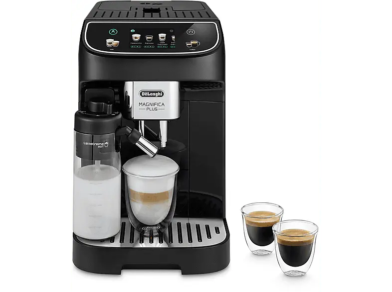 De'Longhi ECAM320.60.B Magnifica Plus Kaffeevollautomat (Schwarz, 13-Stufiges Mahlwerk, 15 bar)