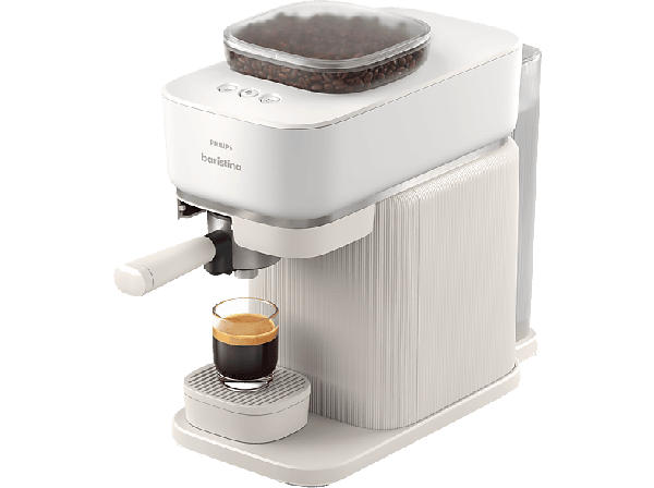 Philips bar300/00 Baristina Espressomaschine (Naturweiß, Mahlwerk aus Keramik, 1550 Watt, 16 bar)