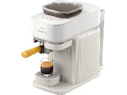 Philips bar300/03 Baristina Espressomaschine (Weiss/Mangogelb, Mahlwerk aus Keramik, 1550 Watt, 16 bar)