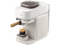 Philips bar302/20 Baristina Espressomaschine (Weiss/Eschenholz, Mahlwerk aus Keramik, 1550 Watt, 16 bar)