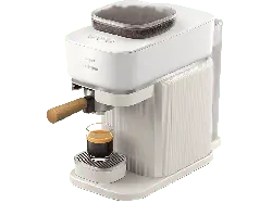 Philips bar302/20 Baristina Espressomaschine (Weiss/Eschenholz, Mahlwerk aus Keramik, 1550 Watt, 16 bar)