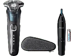Philips S5889/11 Series 5000 Elektrischer Herrenrasierer (Akkubetrieb, Schwarz, Wet & Dry)