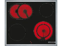 Bosch NKN645GA2E Herdgesteuertes Strahlungsheizungskochfeld (583 mm breit, 4 Kochfelder, ); Herdgesteuertes Kochfeld