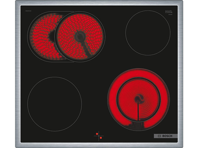 Bosch NKN645GA2E Herdgesteuertes Strahlungsheizungskochfeld (583 mm breit, 4 Kochfelder, ); Herdgesteuertes Kochfeld