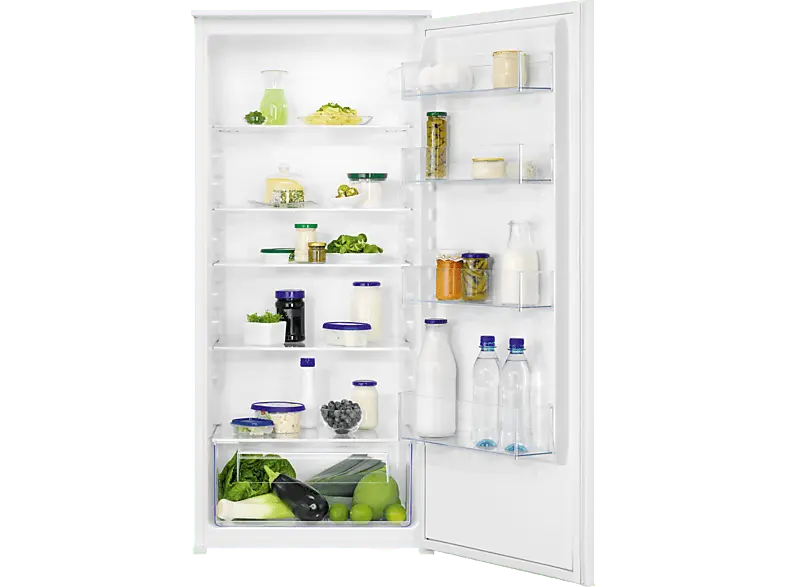 Zanussi ZRAN12ES Kühlschrank, Schlepptür (E, 1218 mm hoch, Weiß, 208 l)