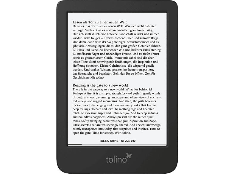 tolino eBook Reader Shine 5th Gen, 16GB, Schwarz