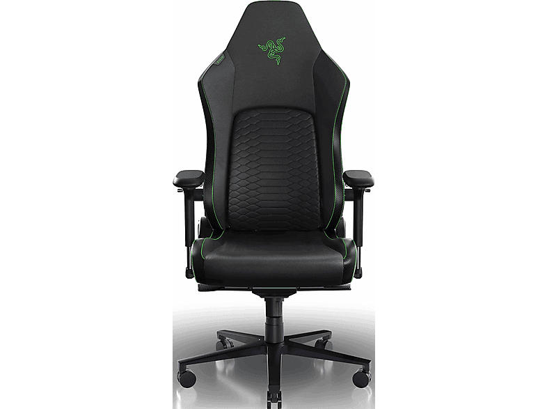 Razer Iskur V2 Leder Gaming Sessel, Schwarz/Grün