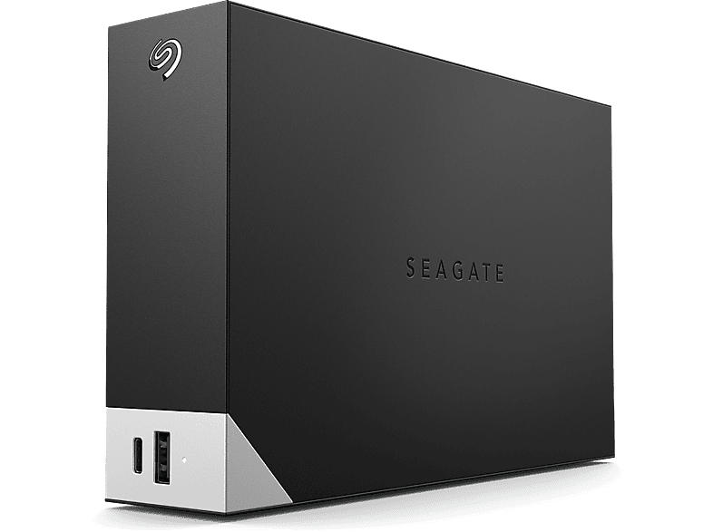 Seagate 16TB Festplatte One Touch Hub mit Rescue, HDD, Extern, USB-C/A/Micro-B, Schwarz