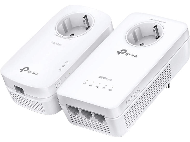 TP-Link Powerline TL-WPA1300P Kit, AV1300-AC1200, Gigabit WLAN, Weiß