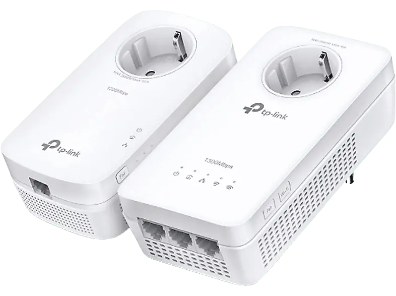 TP-Link Powerline TL-WPA1300P Kit, AV1300-AC1200, Gigabit WLAN, Weiß