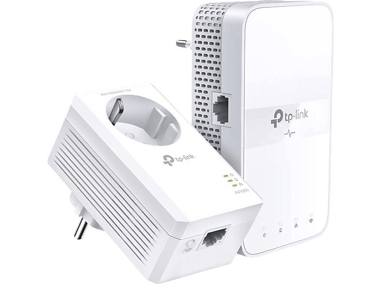 TP-Link Powerline TL-WPA7619 Kit mit Steckdose, AC1200 AV1000, Gigabit WLAN, Weiß