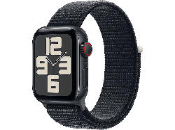 Apple Watch SE 2023 GPS + Cellular 40mm Aluminiumgehäuse, Sport Loop, Mitternacht; Smartwatch