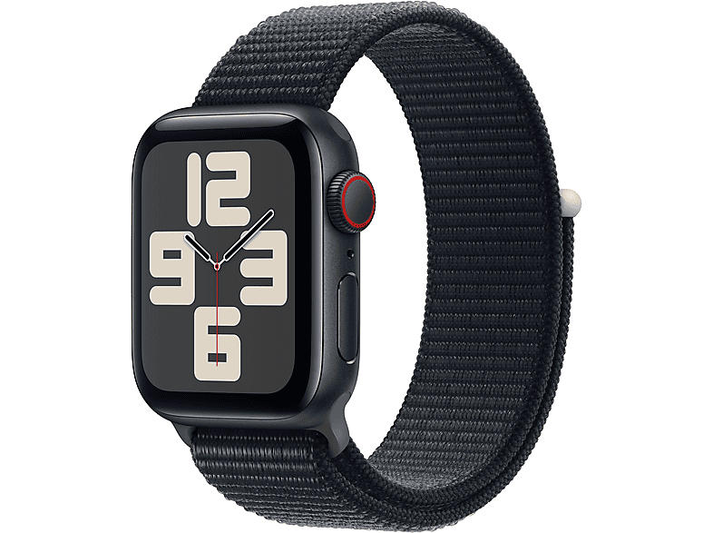 Apple Watch SE 2023 GPS + Cellular 40mm Aluminiumgehäuse, Sport Loop, Mitternacht; Smartwatch