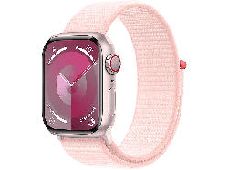 Apple Watch Series 9 GPS + Cellular 41mm Aluminiumgehäuse, Sport Loop, Rosé; Smartwatch