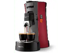 Philips CSA240 senseO® Select Kaffeepadmaschine, Dunkelrot