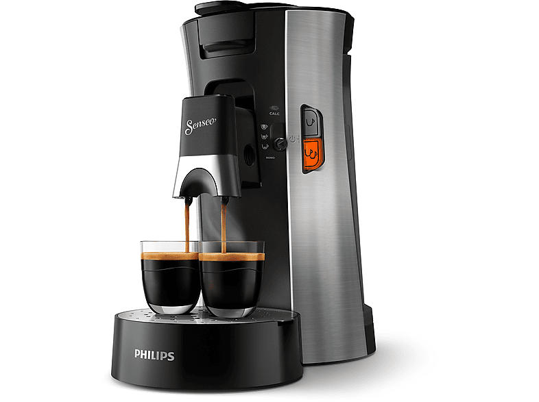 Philips CSA250 senseO® Select Kaffeepadmaschine, Edelstahl