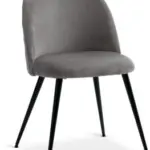 JYSK JYSK Scaun KOKKEDAL catifea gri/negru