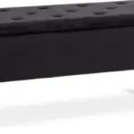 JYSK JYSK Bancă BADSTED spațiu depozitare neagră