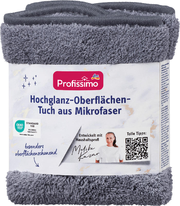 Profissimo Hochglanz-Oberflächentuch aus Mikrofaser