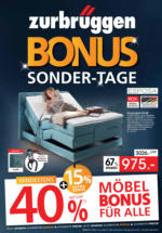 Zurbrüggen Zurbrüggen: Bonus Sonder-Tage - bis 02.09.2024