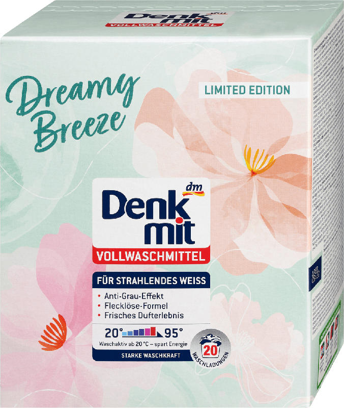 Denkmit Vollwaschmittel Pulver Dreamy Breeze