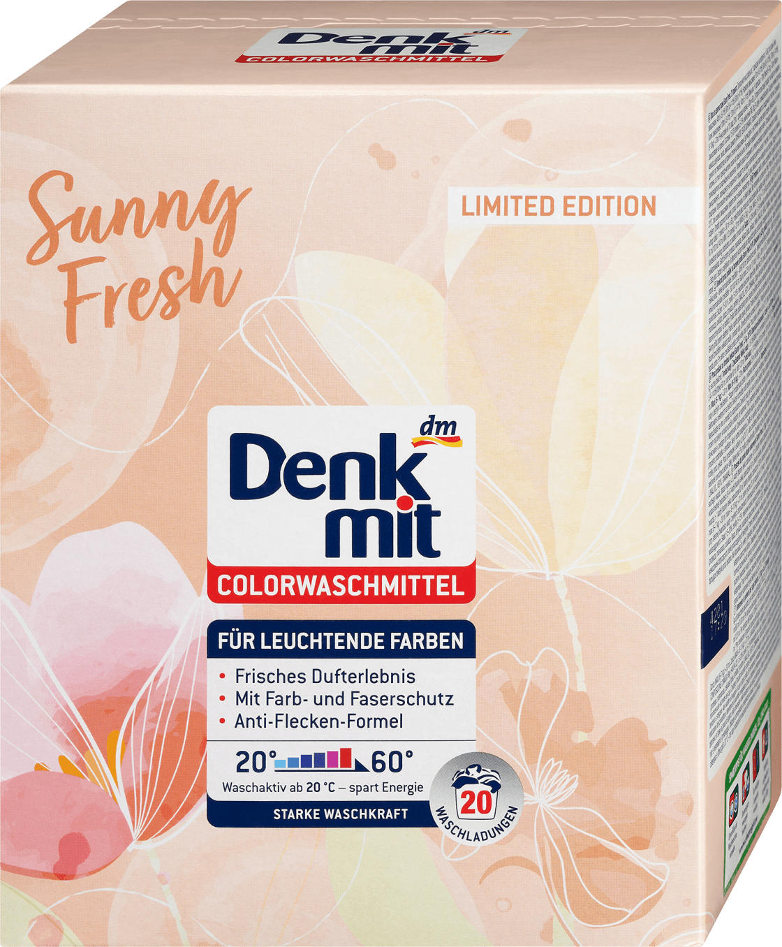 Denkmit Colorwaschmittel Pulver Sunny Fresh