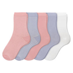 5 Paar Mädchen Socken mit Bio-Baumwolle (Nur online)