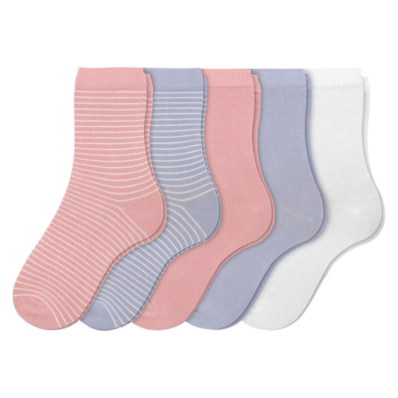 5 Paar Mädchen Socken mit Bio-Baumwolle (Nur online)