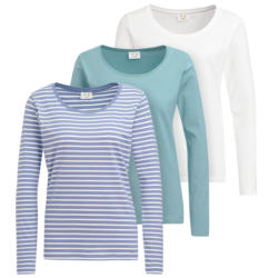 3 Damen Langarmshirts im Set (Nur online)