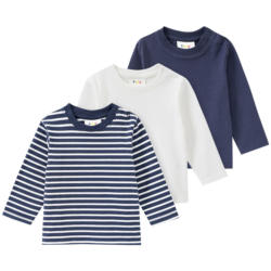 3 Baby Langarmshirts (Nur online)