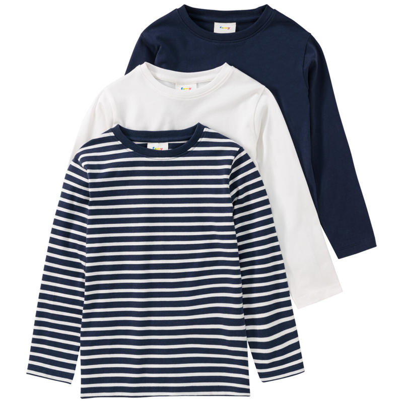 3 Jungen Langarmshirts im Set (Nur online)