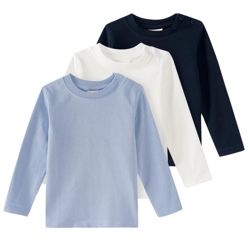 3 Baby Langarmshirts im Set (Nur online)